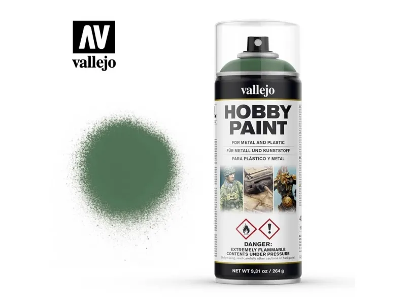 Vallejo 28.028, Grønn, Spray maling (hobby), Væske, 400 ml, 1 stykker