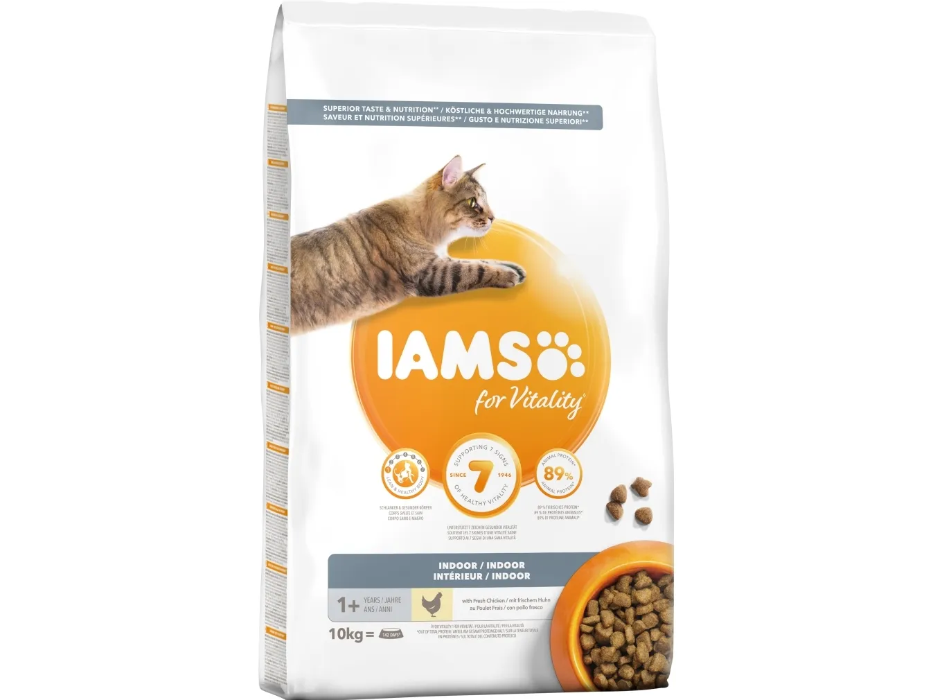 Iams CAT Vitality Adult Indoor Chicken 10 kg