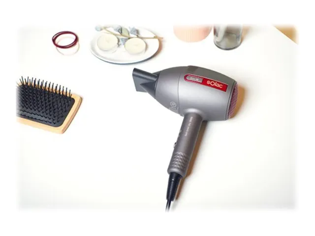 Solac SH7087 Fast Ionic Dry 2000 - Hårtørrer - gray/pink