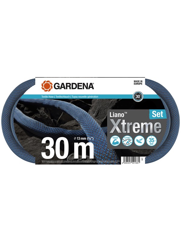 Gardena Tekstilslange Liano™ Xtreme 30 m Sett
