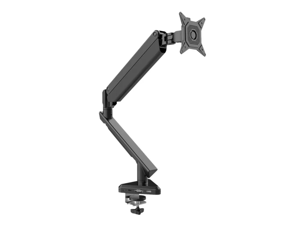 DIGITUS DA-90405 - Monteringssett (leddarm, gassfjær, dokkingstasjon, klemmesokkel) - for Skjerm - stål, aluminium, plastikk - svart - skjermstørrelse: 15-30 - skrivebordsmonterbar