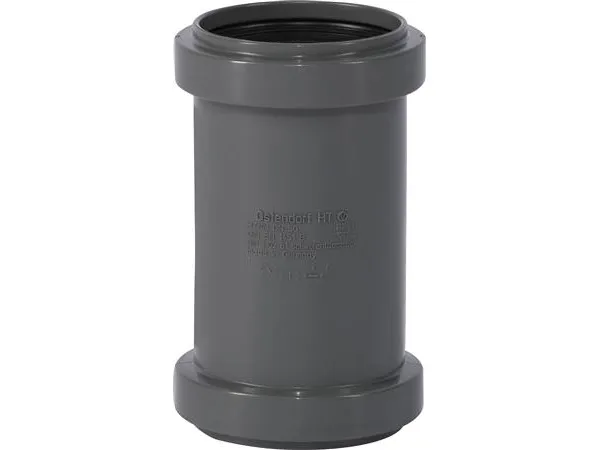 50 mm Dobbeltmuffe pp grå