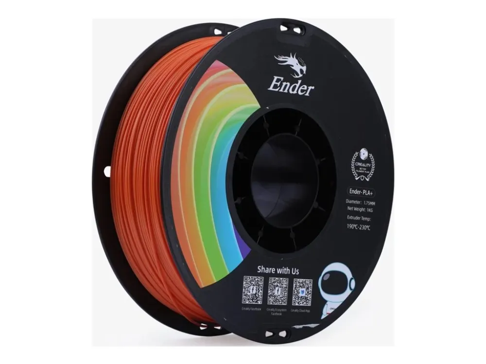 Creality3D Ender - Oransje - 1 kg - boks - PLA+ filament (3D)