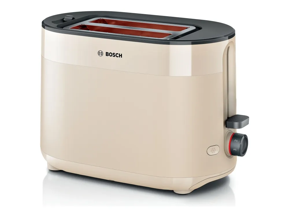 Bosch MyMoment TAT2M127 - Brødrister - 2 skive - 2 Spor - kremfarget