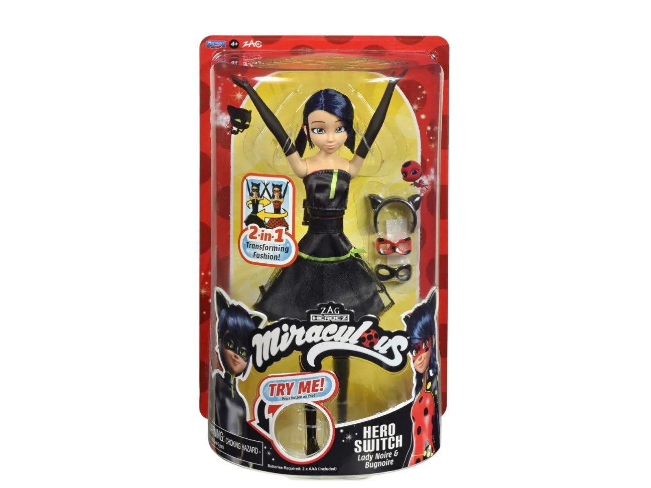 Miraculous Fashion Hero Switch Dukke 26 cm