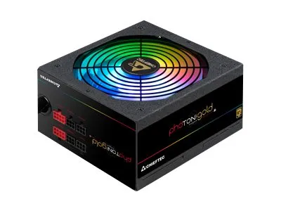 Chieftec Photon Gold Series GDP-750C-RGB - Strømforsyning (intern) - ATX12V 2.3/ EPS12V - 80 PLUS Gold - AC 200-240 V - 750 watt - aktiv PFC