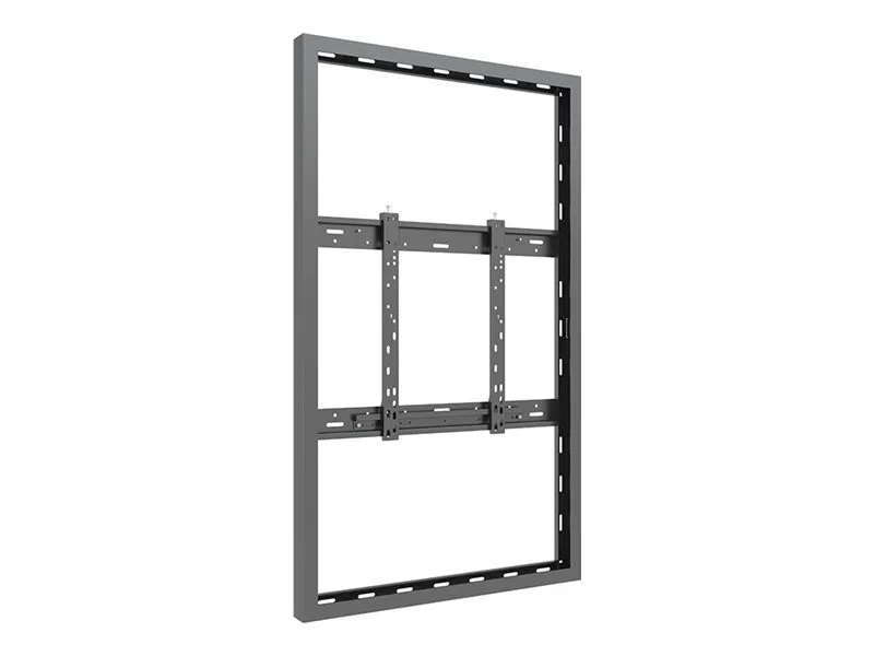 Multibrackets M Pro Series - Innhegning - smal, medium - for flatpanel - universal - stål - svart - skjermstørrelse: 55 - monteringsgrensesnitt: inntil 600 x 400 mm - veggmonterbar