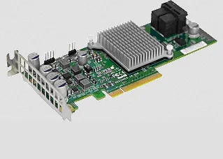 Super Micro Supermicro tilleggskort - lagringskontroller (RAID) - 8 sendere/kanal - SATA 6 Gb/s / SAS 12 Gb/s lav profil - 1,2 GBps - RAID 0, 1, 1E - PCIe 3.0 - for SuperServer 6017R-NTF ( AOC-S3008L-L8i)