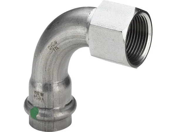 VIEGA Inox bøjning 90 grader ¾x18mm Inox af rustfri stål muffe/muffe, SC-Contur