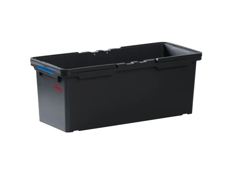 Moppeboks, Vileda Origo, 55,2x21,1x23,8cm, 22 l, sort, genanvendt plast