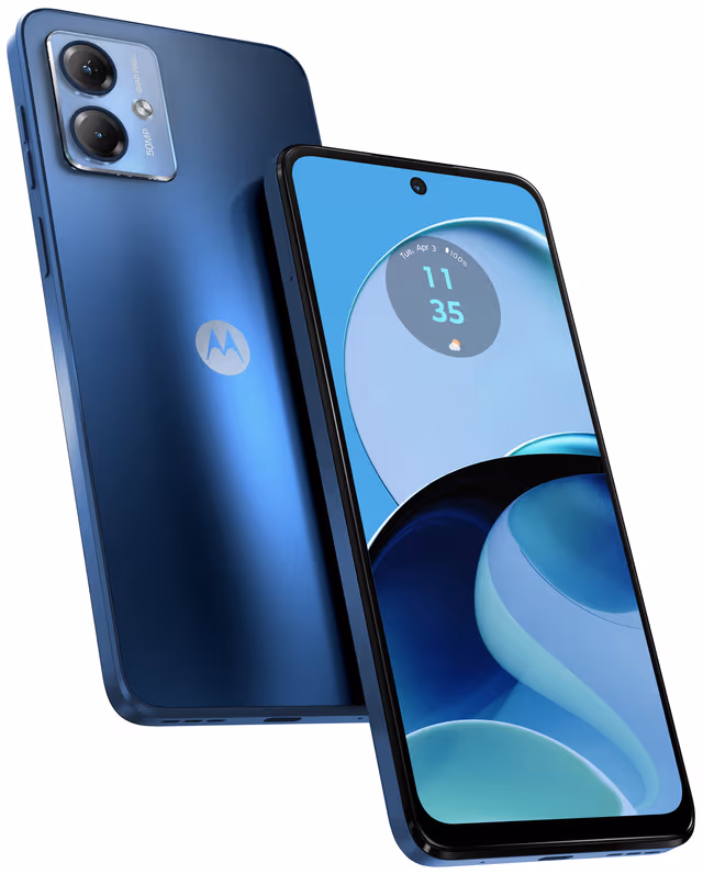Motorola Moto G14 smarttelefon 4/128GB (blå)