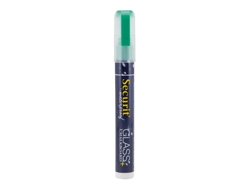 Securit® vandfast kridtmarker skrå spids i grøn - (12 stk.)