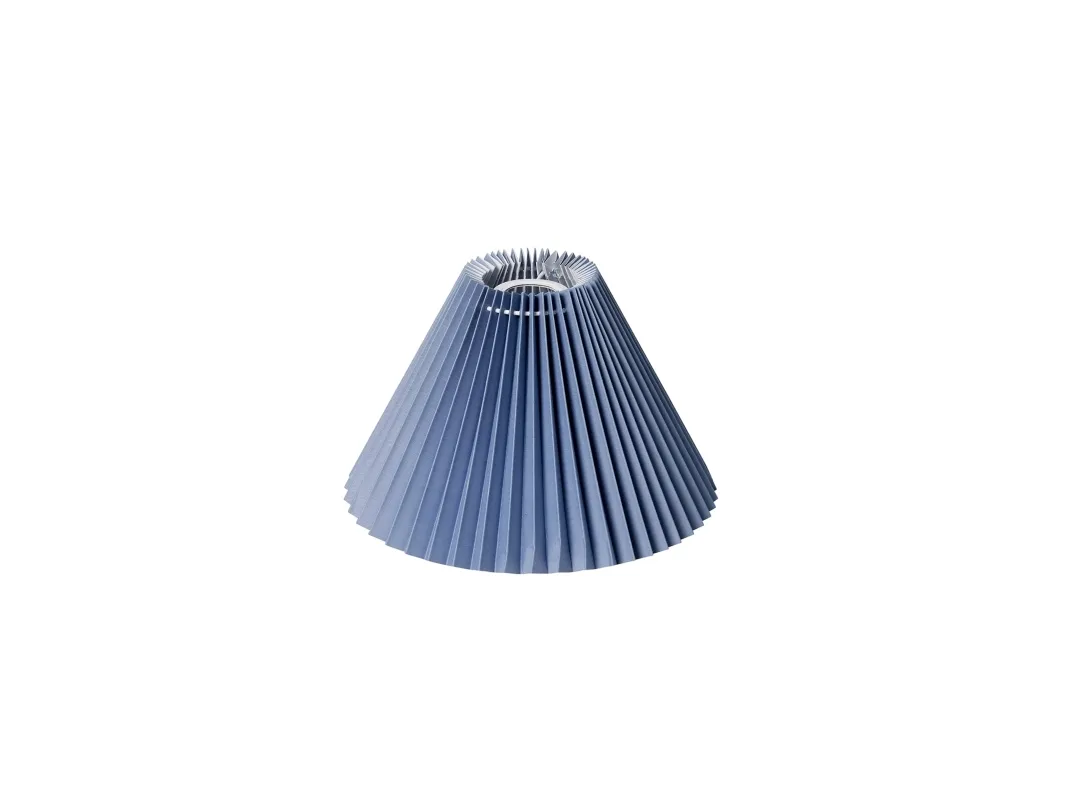 Plisségardin Emma PISO vegg/pendel side 21 cm blå