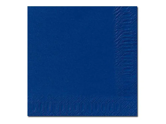 Duni - Serviett - Størrelse 33 x 33 cm - avhendbar - mørk blå (en pakke 125)