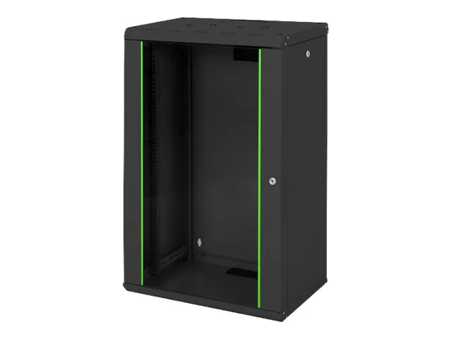 Digitus Unique DN-19 20-U-SW - Rack skap - veggmonterbar - RAL 9005, svart - 20U - 19