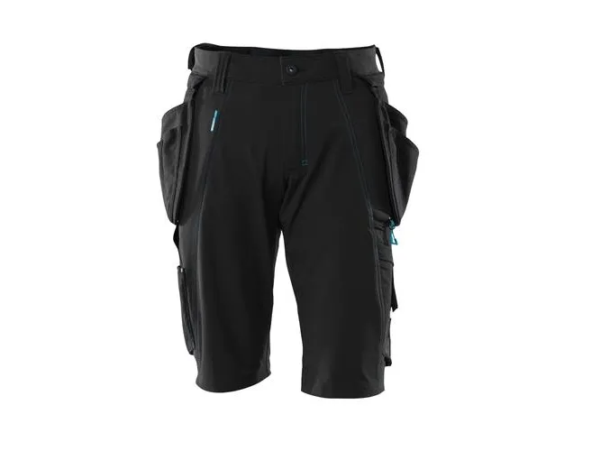 Mascot håndværkershorts C48 - Advanced sort m/aftagelige cordura hængelommer 17149-311-09