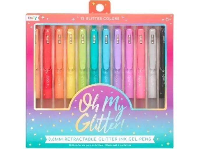 Glittergelpenner Oh My Glitter 12 farger