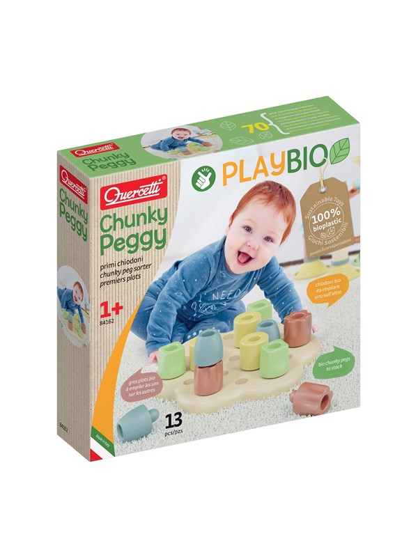 Quercetti Play Bio Chunky Peggy (13 pcs)