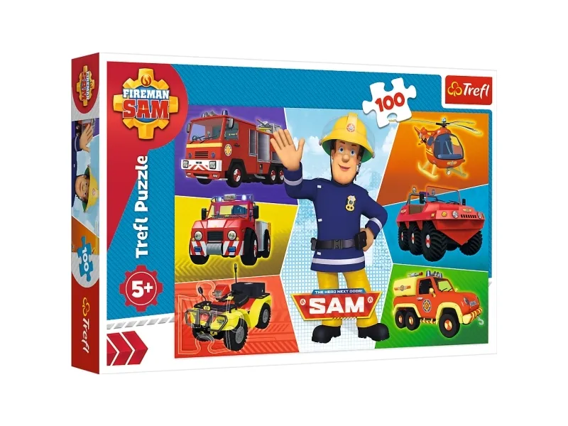 Trefl 16354, 100 stykker, Kjøretøy, 5 år