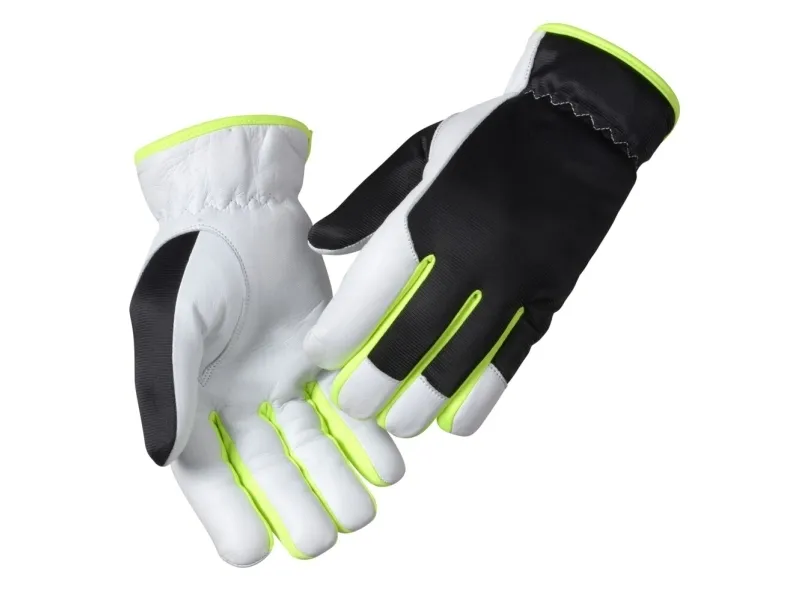 Gedeskindshandske, THOR Driver, 10, hvid, gedeskind/polyester - (12 stk.)