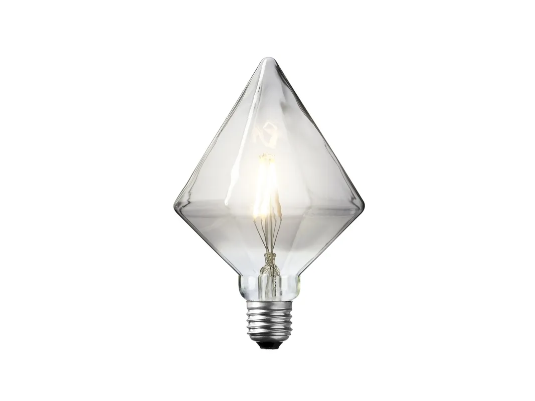 DEKOPÆRE LED 3W DIAMOND MØRKTONET GLAS