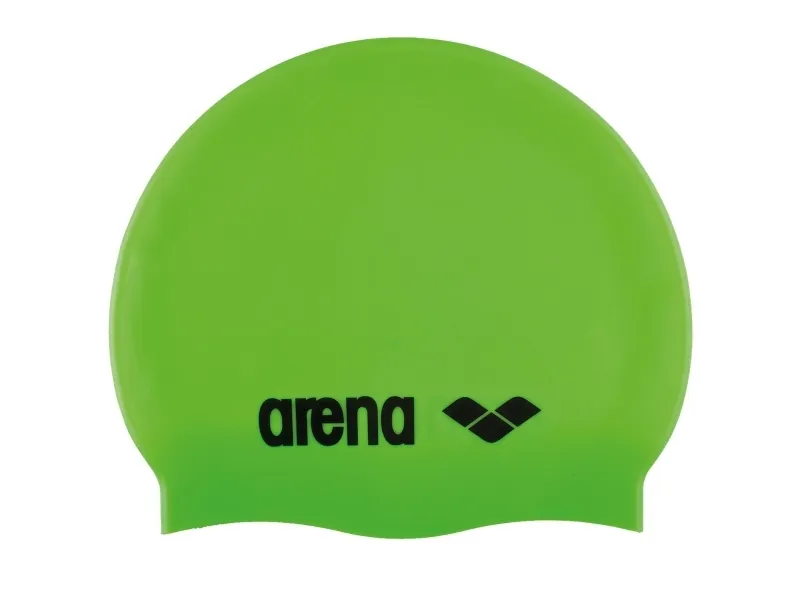 Arena Classic Silicone Junior, Sort, Grønn, Caps, Unisex, Barn, Svømming, Silikon