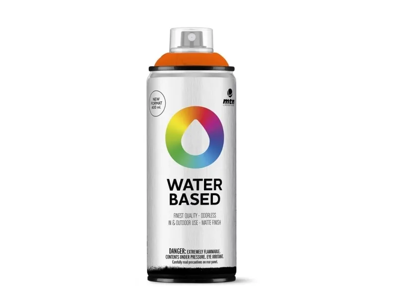 Montana vannbasert spraymaling, oransje, 0,4 l