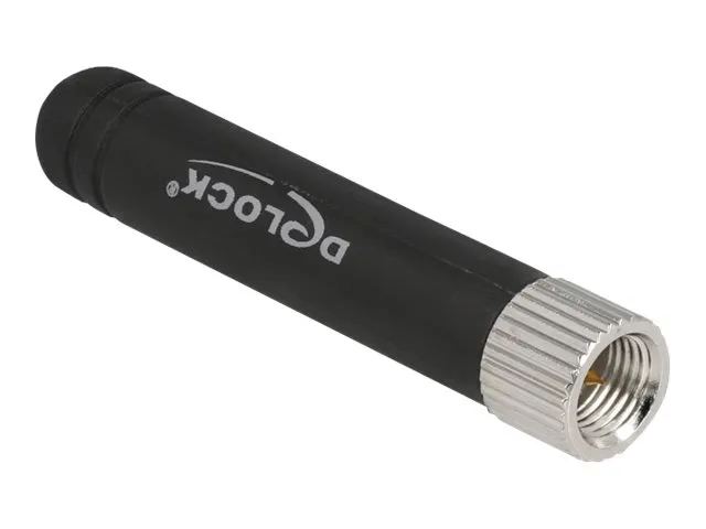 Delock LPWAN Antenna SMA plug 1.6 dBi omnidirectional fixed - Antenne - Smart Home - 1.6 dBi - rundtstrålende - utendørs, innendørs - svart