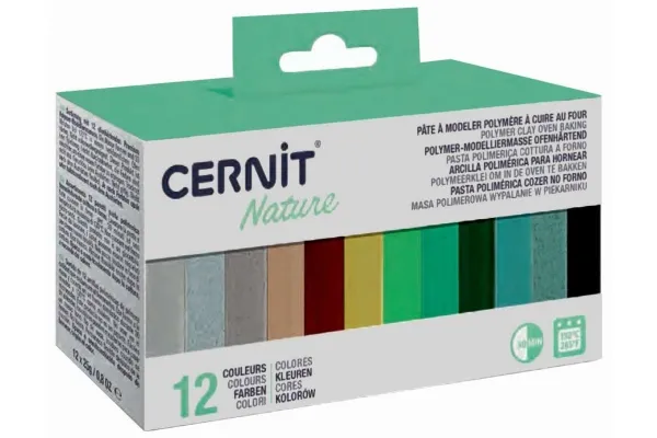 Cernit fargeeske 12x25 g, natur