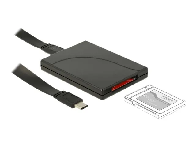 Delock USB Type-C Card Reader for CFexpress memory cards - Kortleser (CF) - USB-C 3.1 Gen 2