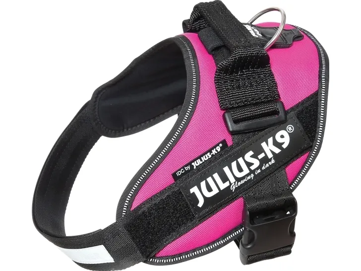 Julius-K9 K9 IDC sele, str.: 0, mørk pink, 58-76 cm