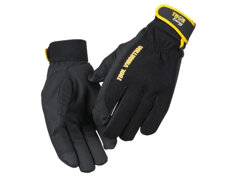 Vibrationshandske, THOR Energy Tools, 11, sort, PU/spandex