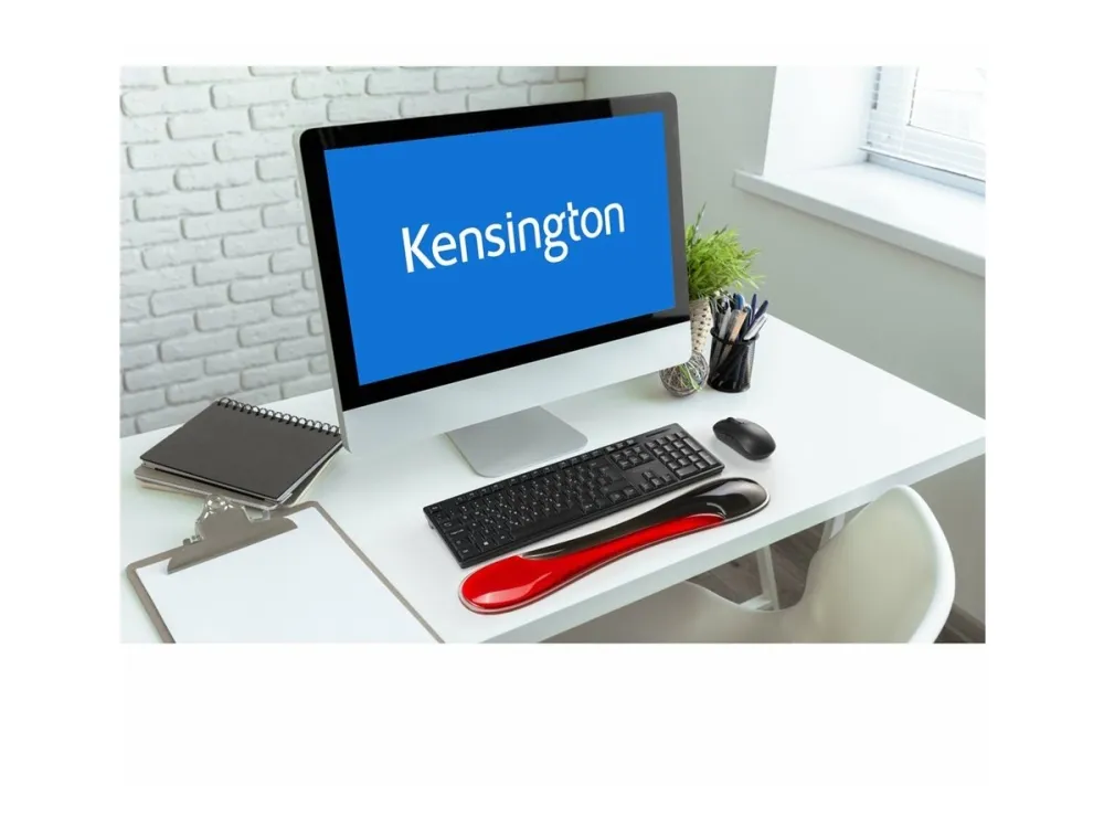 Kensington Duo Gel - Håndleddsstøtte for tastatur - smal - rød