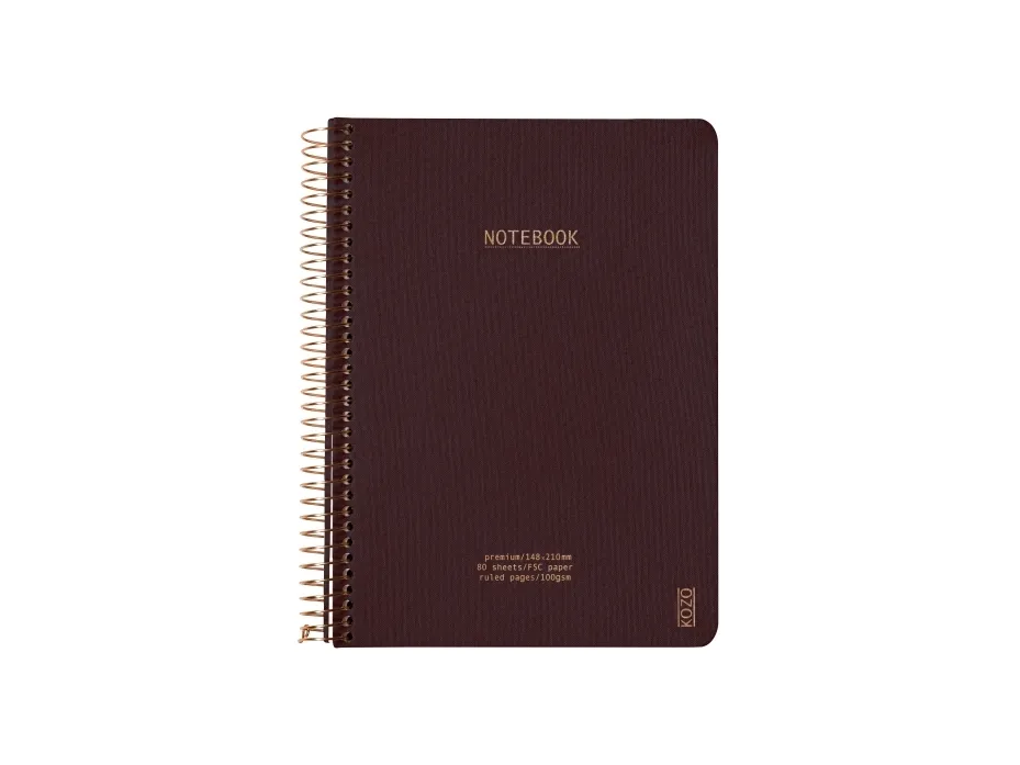 Notesbog, KOZO Premium, A5, 148x210mm - (6 stk.)