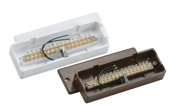 ABUS VT4000W, Koblet med ledninger (ikke trådløs), Brun, Hvit, Dør/vindu, Klebende teip, 115 mm, 40 mm