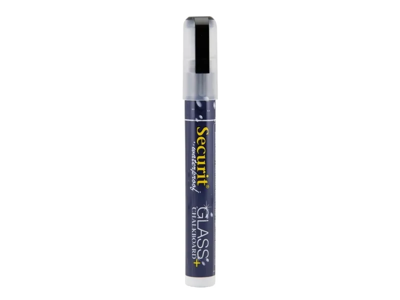 Securit® vandfast kridtmarker skrå spids i sort - (12 stk.)