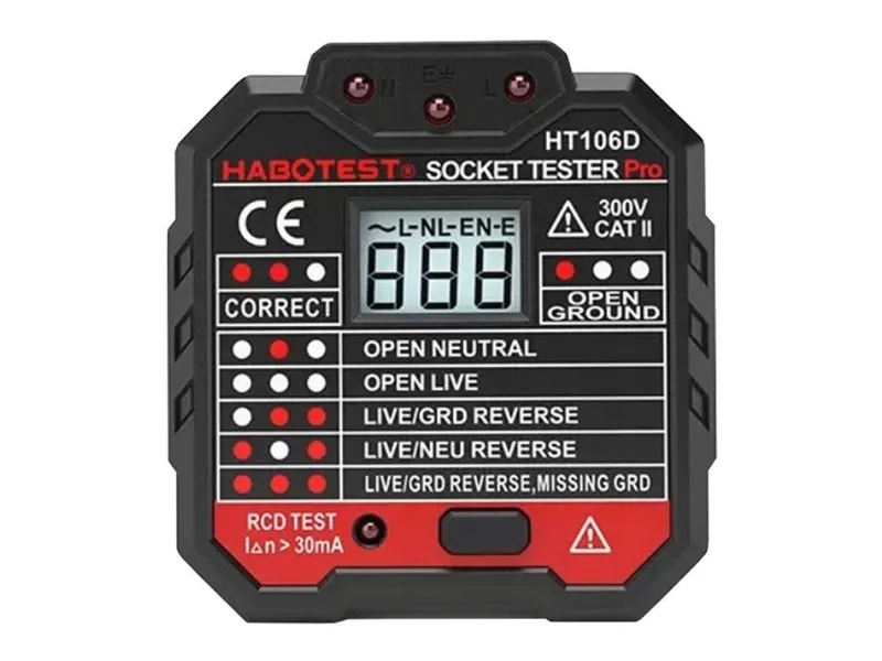 Habotest Socket tester with digital display  HT106D