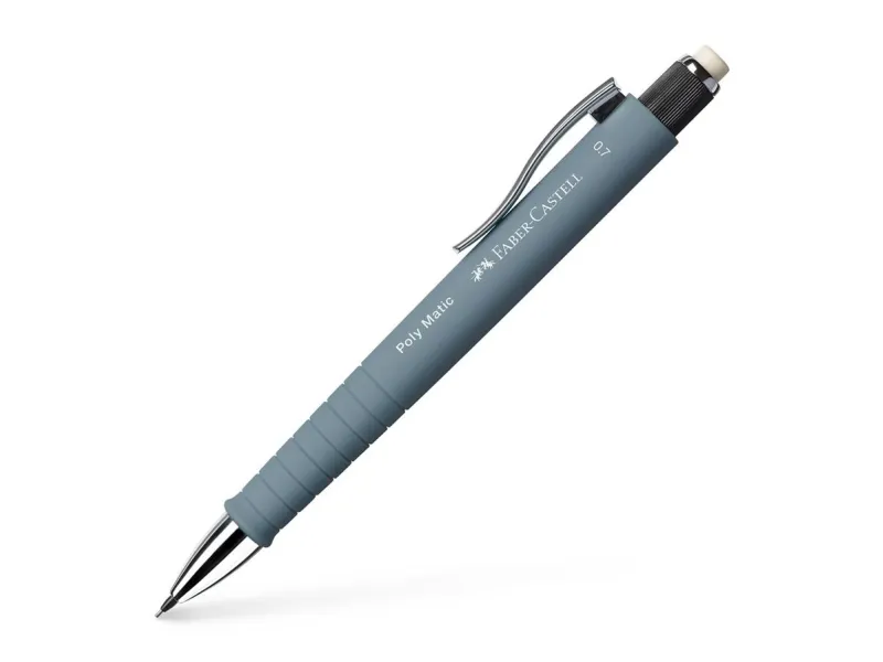 Faber-Castell Poly Matic, 0,7 mm, Triangulær, Grå, Svart, Twist-out, 1 stykker