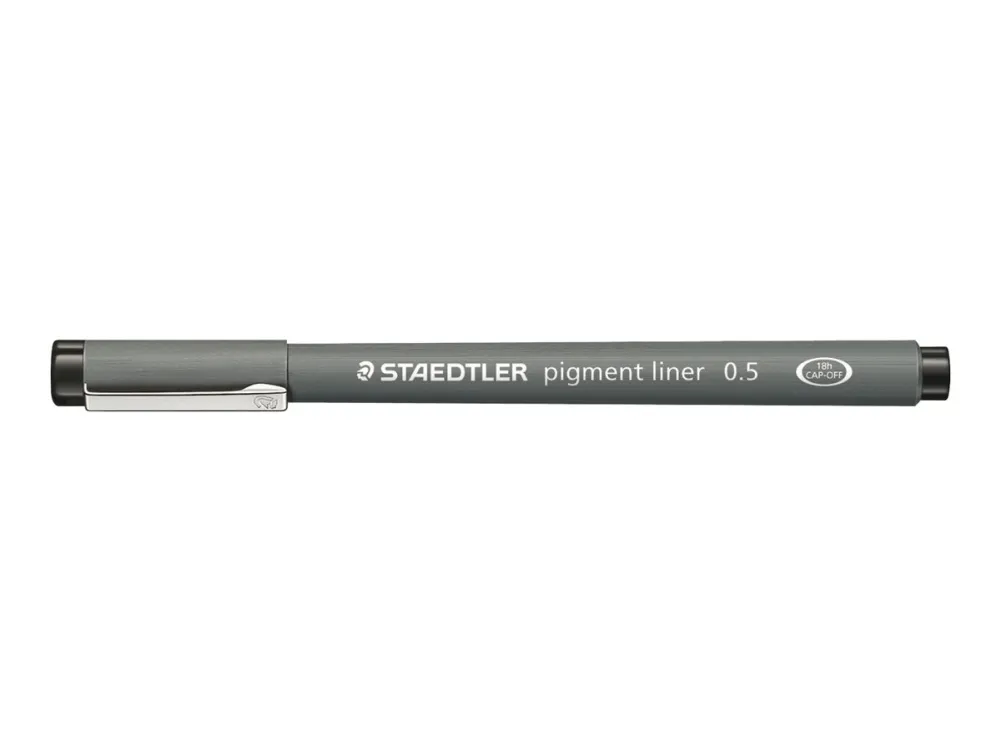 STAEDTLER pigment liner 308 - Fineliner - svart - fargeblekk - 0.5 mm
