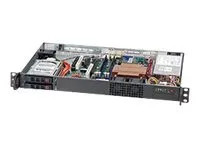 Supermicro SC510 T-203B - Rackmonterbar 1U - micro ATX - SATA/SAS - hot-swap 200 watt - svart