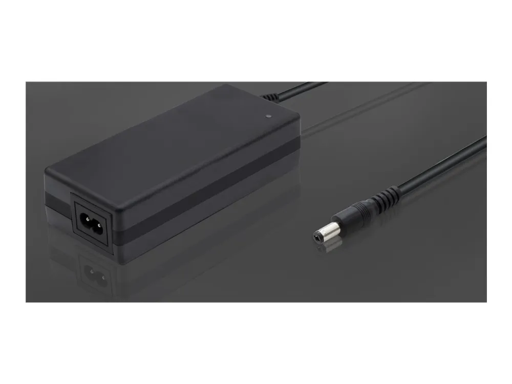 Qoltec Monolith - Strømadapter - for e-bike batteries, 36V, 42V, 5.5*2.1 - AC 220-240 V - 84 watt - svart