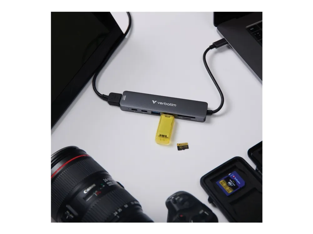 Verbatim - Dokkingstasjon - for bærbar - USB-C - HDMI