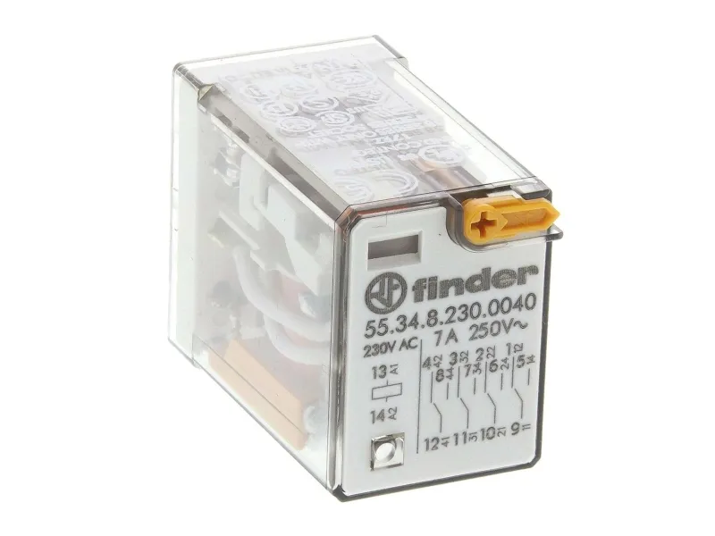 Stikbensrelæ Industri S55.34, 4P, 7A, 230V AC
