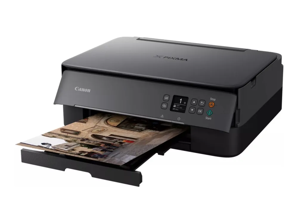 Canon PIXMA TS5350i - Multifunksjonsskriver - farge - ink-jet - A4 (210 x 297 mm), Legal (216 x 356 mm) (original) - A4/Legal (medie) - opp til 13 ipm (trykking) - 200 ark - USB 2.0, Wi-Fi(n) - svart