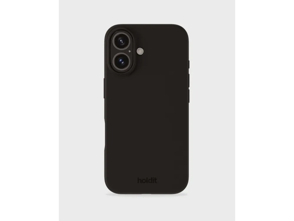 HoldIt Silicone, Etui, Apple, iPhone 16, 15,5 cm (6.1), Svart