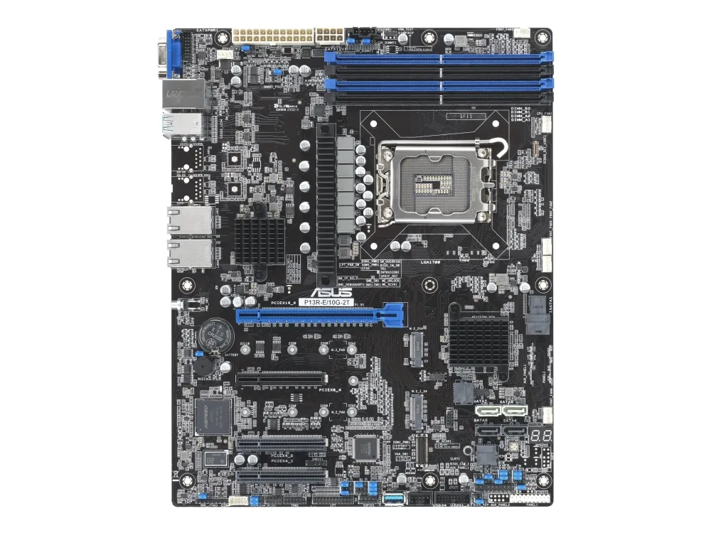 ASUS P13R-E/10G-2T - Hovedkort - ATX - LGA1700-sokkel - C266 Chipset - USB 3.2 Gen 1, USB 3.2 Gen 2 - 10 Gigabit LAN - innbygd grafikk