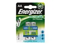Energizer Accu Recharge Extreme - Batteri 2 x AA type - NiMH - (oppladbart) - 2300 mAh - sølv