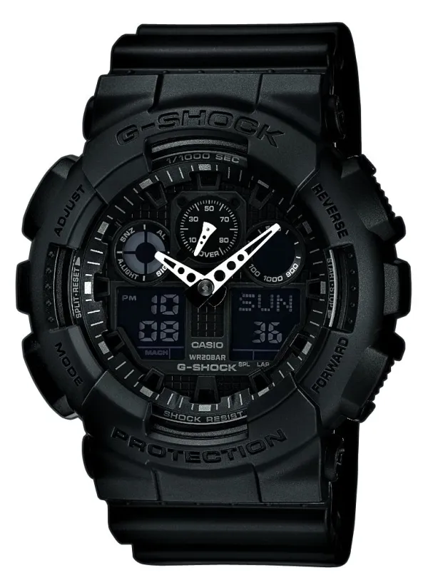 Casio GA-100-1A1ER, Vanntett, Quartz