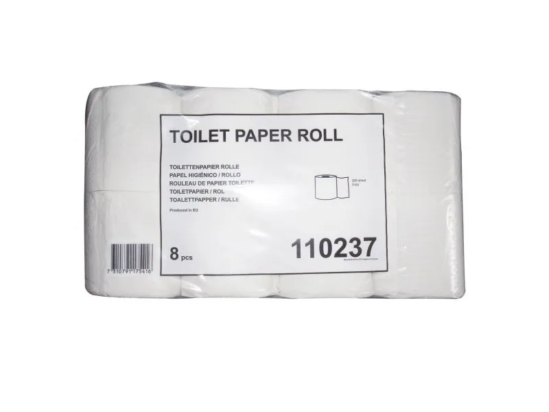 Toalettpapir Tork T4 Nøytralhvitt 2-lags 28m - (8 pakker x 8 ruller per kartong)