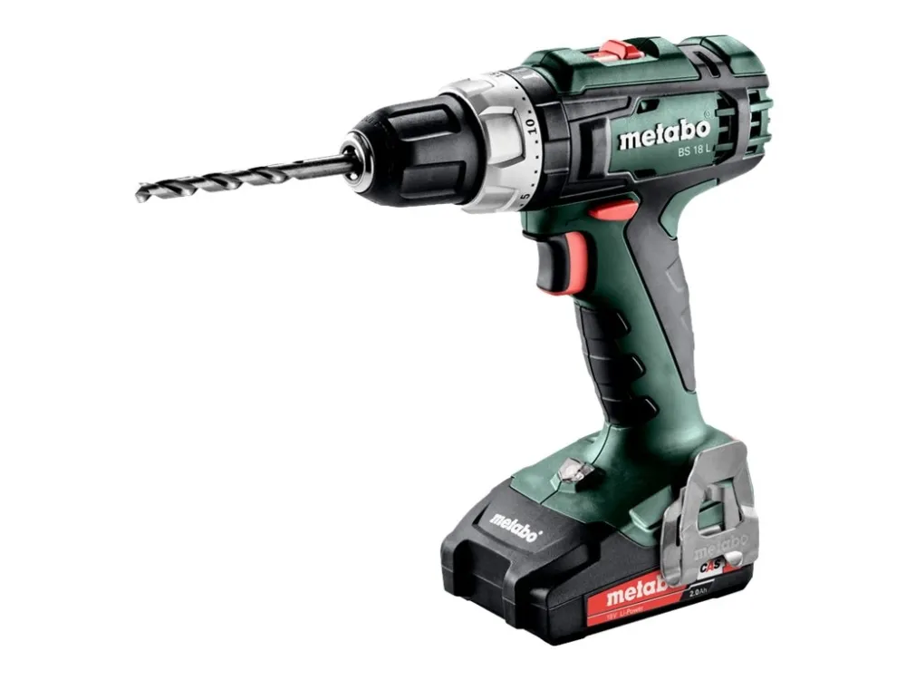 Metabo BS 18 L - Drill/driver - trådløs - 2 hastigheter - nøkkelfri borhylse 13 mm - 50 N·m - 2 batterier - 18 V
